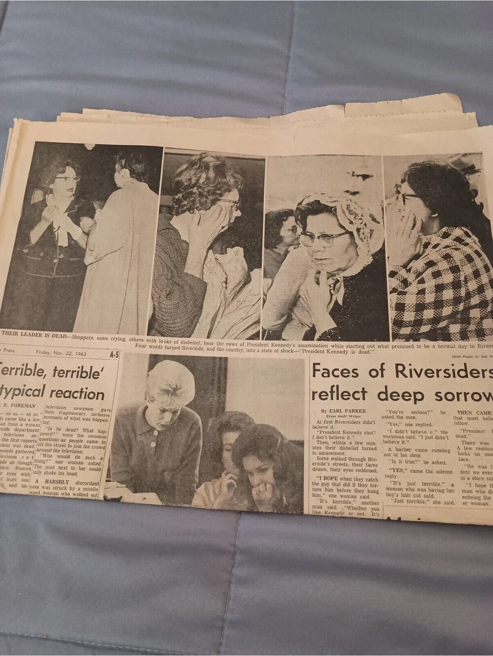 Lot of jfk assassination newspapers nov 22-26 1963
